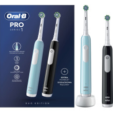 BRAUN electric toothbrush Pro Series 1, black and blue