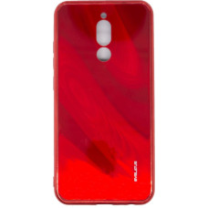 Evelatus Xiaomi Redmi 8 Water Ripple Full Color Electroplating Tempered Glass Case Red