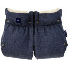 Minikid Gloves/muffs - 2 parts - iGROW - NAVY BLUE - WOOL