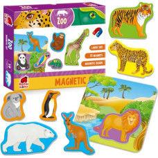 Roter Kafer Roter Käfer  Magnetic Puzzle Zoo Art.RK2090-02 Puzle ar magnētiem Zoodārzs (Vladi Toys)