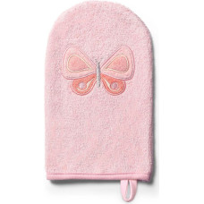 Babyono 347/07 Bamboo baby wash mitt NATURAL BAMBOO PINK