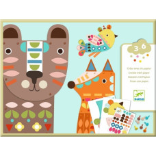 DJECO Create with papers - 3 giant animals DJ09895