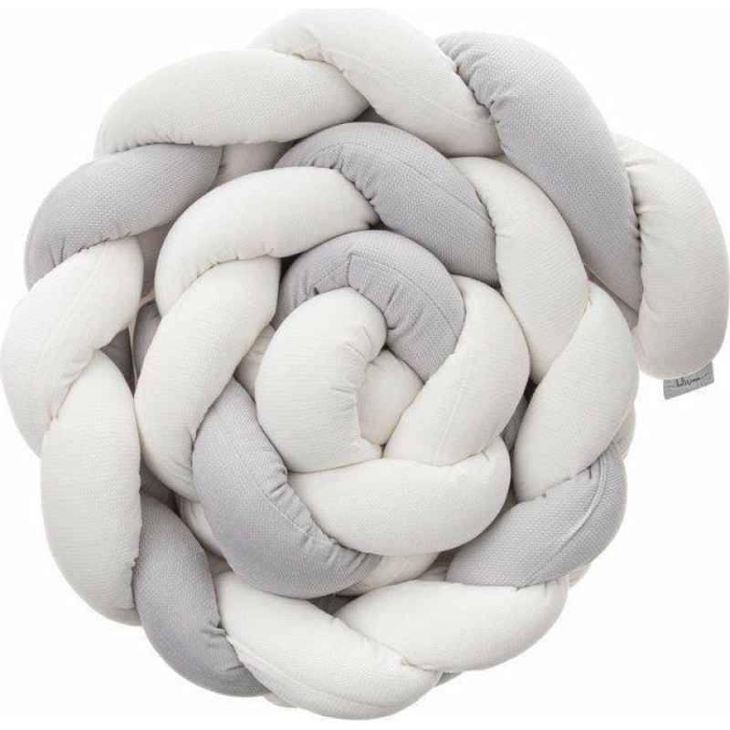 Minikid Bumper - BRAID - P02-0556 - VELVET - GREY/ECRU - size 250cm