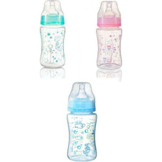 Babyono Art.403 anti-koliku barošanas pudele ar plašu kakliņu 240ml