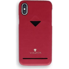 Vixfox Card Slot Back Shell for Iphone XSMAX ruby red