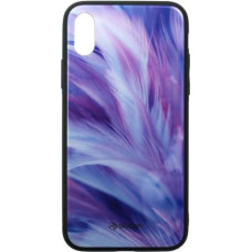 Tellur Cover Glass print for iPhone XS feather