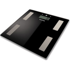 Salter 9150 BK3R Black Glass Analyser Bathroom Scales