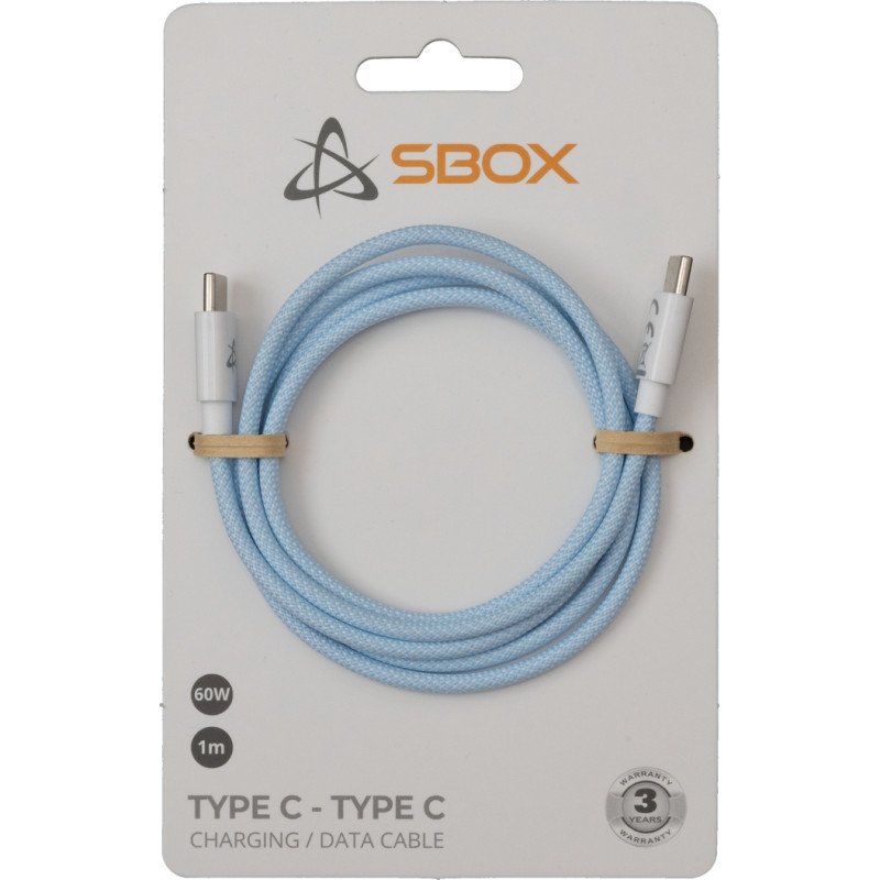 Sbox Type C - Type C M/M 1m blue TYPEC-1-BL