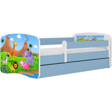 Kocot Kids Bed babydreams blue safari with drawer with mattress 140/70