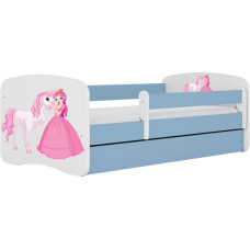 Kocot Kids Bed babydreams blue princess horse without drawer with mattress 180/80