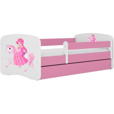 Kocot Kids Bed babydreams pink princess on horse without drawer with mattress 160/80