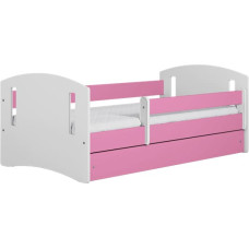 Kocot Kids Bed classic 2 pink without drawer with mattress 140/80