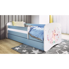 Kocot Kids Bed babydreams blue horse with drawer with mattress 160/80