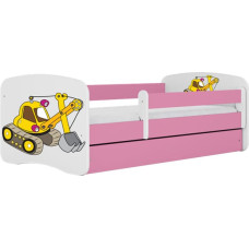 Kocot Kids Bed babydreams pink digger without drawer with mattress 160/80