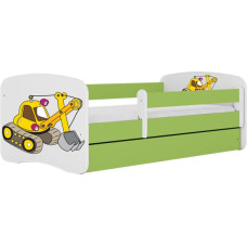 Kocot Kids Bed babydreams green digger with drawer with mattress 180/80