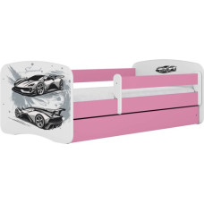 Kocot Kids Bed babydreams pink sports car without drawer with mattress 180/80