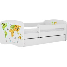 Kocot Kids Bed babydreams white map without drawer with mattress 140/70