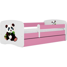 Kocot Kids Bed babydreams pink panda 2 without drawer with mattress 140/70