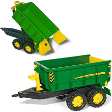 Rolly Toys duża Dwuosiowa Przyczepa John Deere Wywrotka