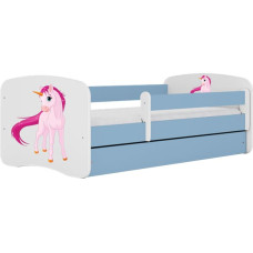 Kocot Kids Bed babydreams blue unicorn with drawer with mattress 140/70