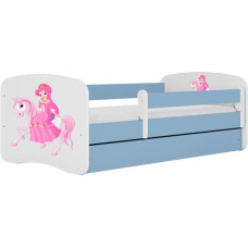 Kocot Kids Bed babydreams blue princess on horse without drawer with mattress 160/80