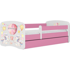 Kocot Kids Bed babydreams pink balloon with drawer with mattress 140/70