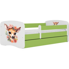 Kocot Kids Bed babydreams green bambi with drawer with mattress 140/70