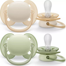 PHILIPS AVENT pacifier Ultra soft Neutral, 0-6M (2 pcs) SCF091/05