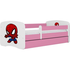 Kocot Kids Bed babydreams pink spiderman with drawer with mattress 180/80