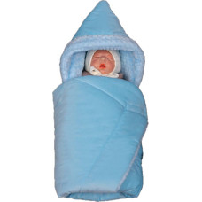 Minikid Swaddling blanket - 657 - with filling - VELVET / SOFT - BLUE