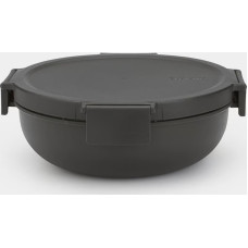 BRABANTIA Make & Take Salad Bowl, 1.3L, Dark Grey 206344