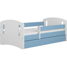 Kocot Kids Bed classic 2 blue with drawer with mattress 140/80