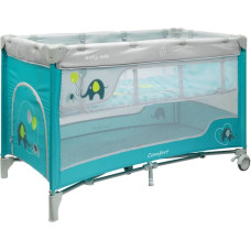 Minikid Travel cot - 36407 - 2 level - ELEPHANT - BLUE