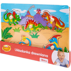 Minikid UKŁADANKA DREWNIANA -83597 / 35972 -  DINOZAURY