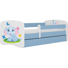 Kocot Kids Bed babydreams blue baby elephant without drawer with mattress 180/80