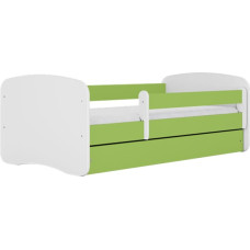 Kocot Kids Bed babydreams green without pattern with drawer with mattress 140/70