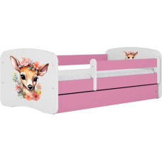 Kocot Kids Bed babydreams pink bambi with drawer with mattress 140/70