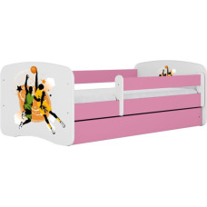 Kocot Kids Bed babydreams pink basketball with drawer with mattress 180/80