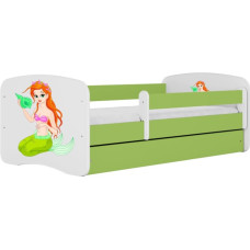 Kocot Kids Bed babydreams green mermaid with drawer with mattress 160/80