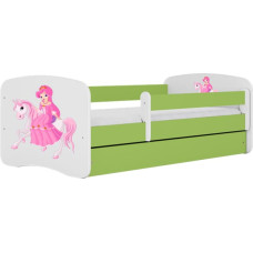 Kocot Kids Bed babydreams green princess on horse without drawer with mattress 160/80