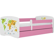 Kocot Kids Bed babydreams pink map without drawer with mattress 180/80