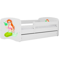 Kocot Kids Bed babydreams white mermaid without drawer with mattress 160/80