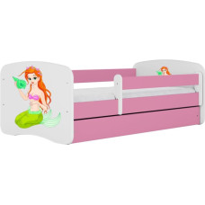 Kocot Kids Bed babydreams pink mermaid without drawer with mattress 140/70