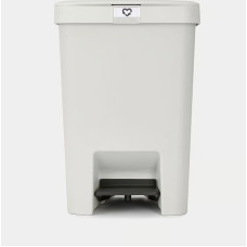 BRABANTIA StepUp pedal bin, 25 l, Light Grey 800207