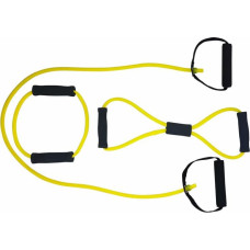 Tunturi Võimlemiskummide komplekt TUNTURI Tubing Set with Grip, Light, Yellow