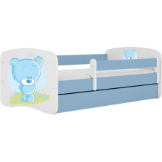 Kocot Kids Bed babydreams blue blue teddybear with drawer with mattress 140/70