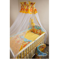 ANKRAS GIRAFFE - DOTS Bed linen 3 pieces 120h90sm - 180cm - Yellow