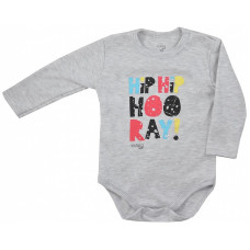 KOALA HIP-HIP body with long sleeves 80 size 08-463 grey