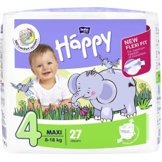 HAPPY Maxi size 4 diapers 27sht 8-18kg. SALE