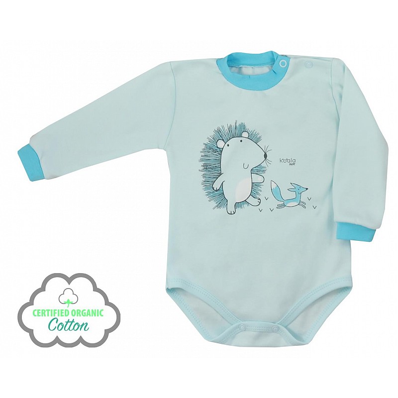 KOALA LESNY PRZYJACIEL body with long sleeve 74 size, 08-680 blue